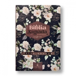 BÍBLIA NVI - COM ESPAÇO PARA ANOTAÇÕES - LETRA GRANDE - CAPA ROSAS